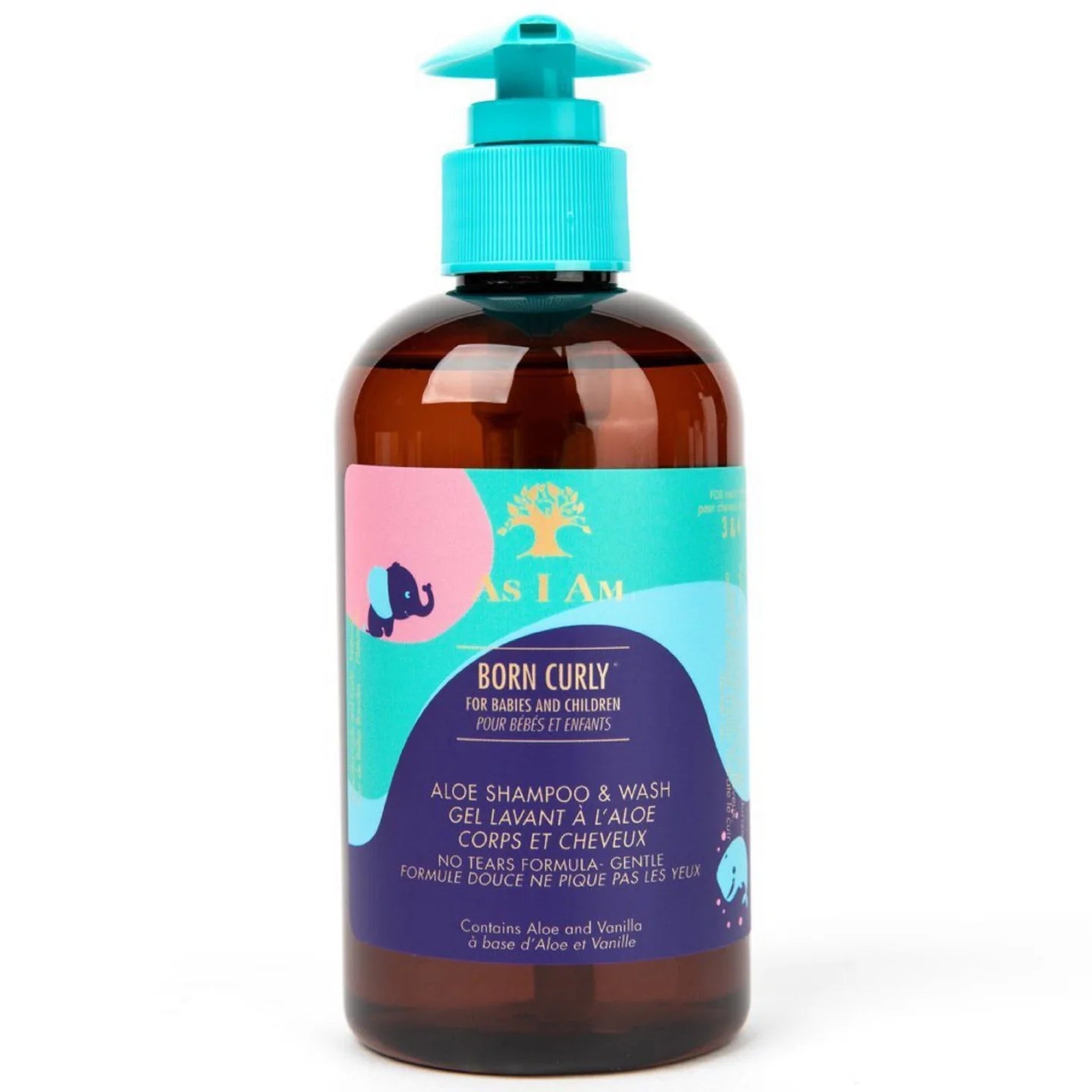 As I Am Born Curly Aloe Shampoo and Wash 8oz