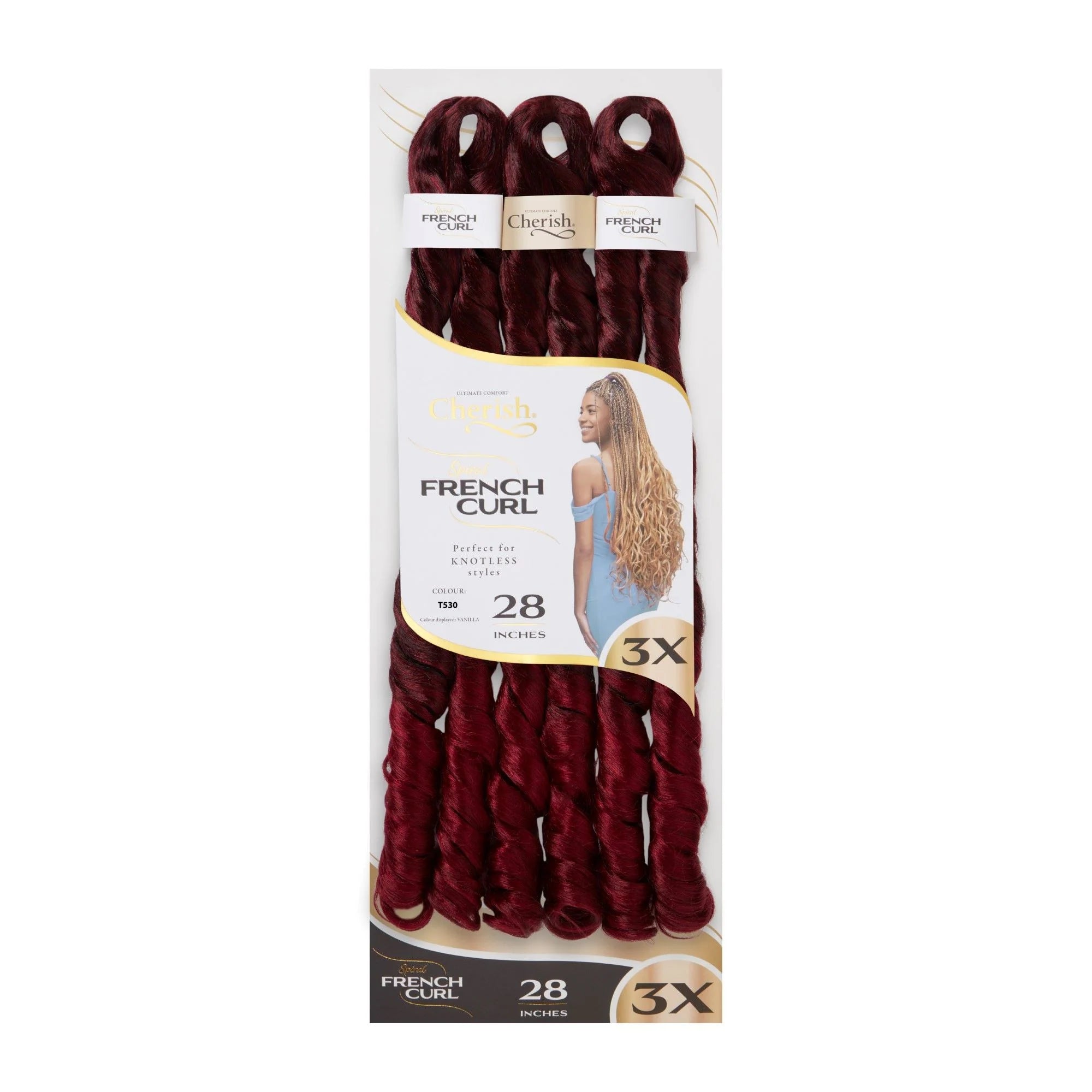 Cherish 3X Spiral French Curl Bulk 28in