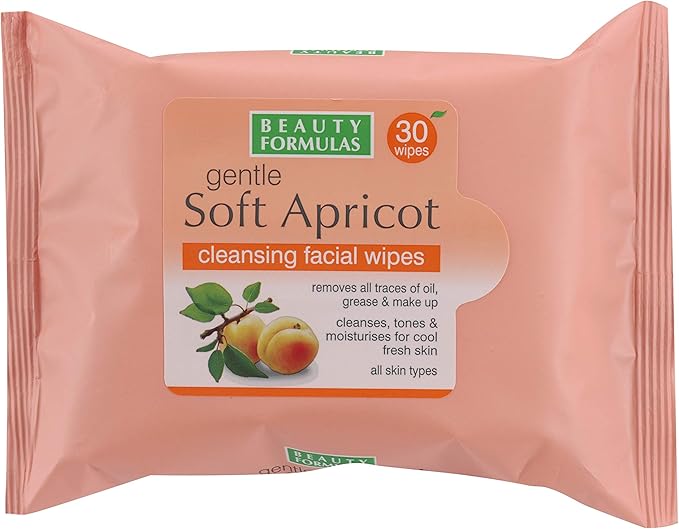 Beauty Formulas Soft Apricot Cleansing Facial Wipes