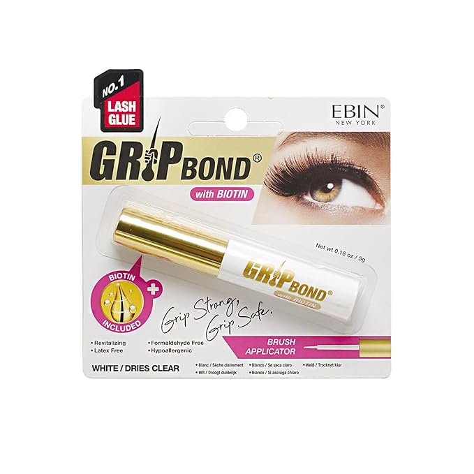EBIN Grip Bond Eyelash Glue - Biotin White 5g