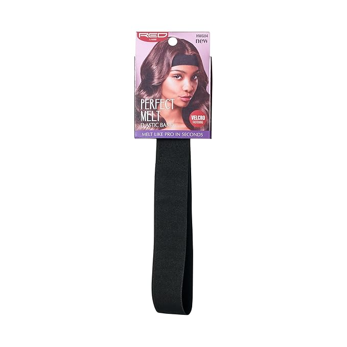 Red by Kiss Perfect Melt Wig Band 1 1/8in Black HWG04