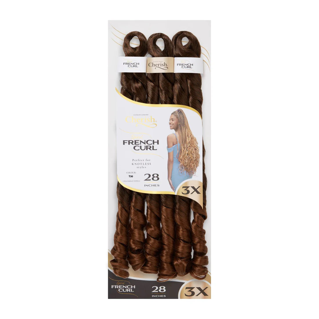 Cherish 3X Spiral French Curl Bulk 28in