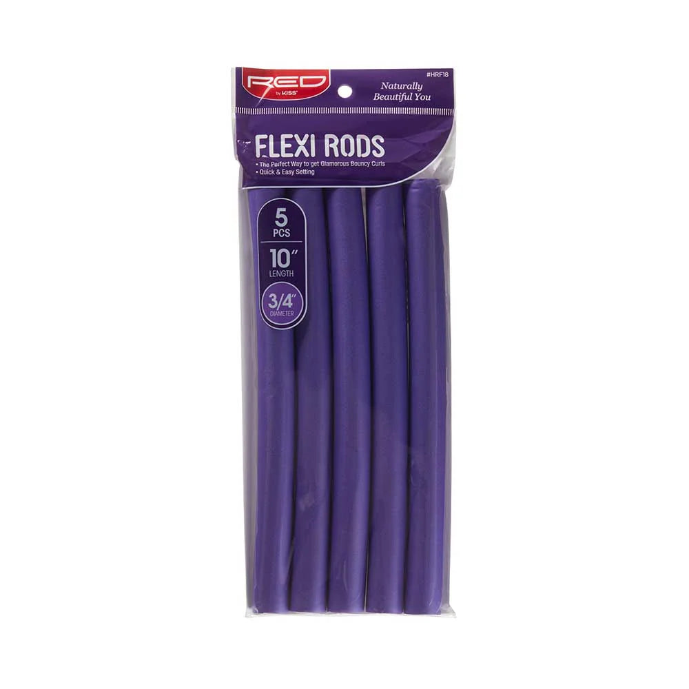 Red by Kiss Flexi Rods 10in x 3/4in Purple 5pc HRF18