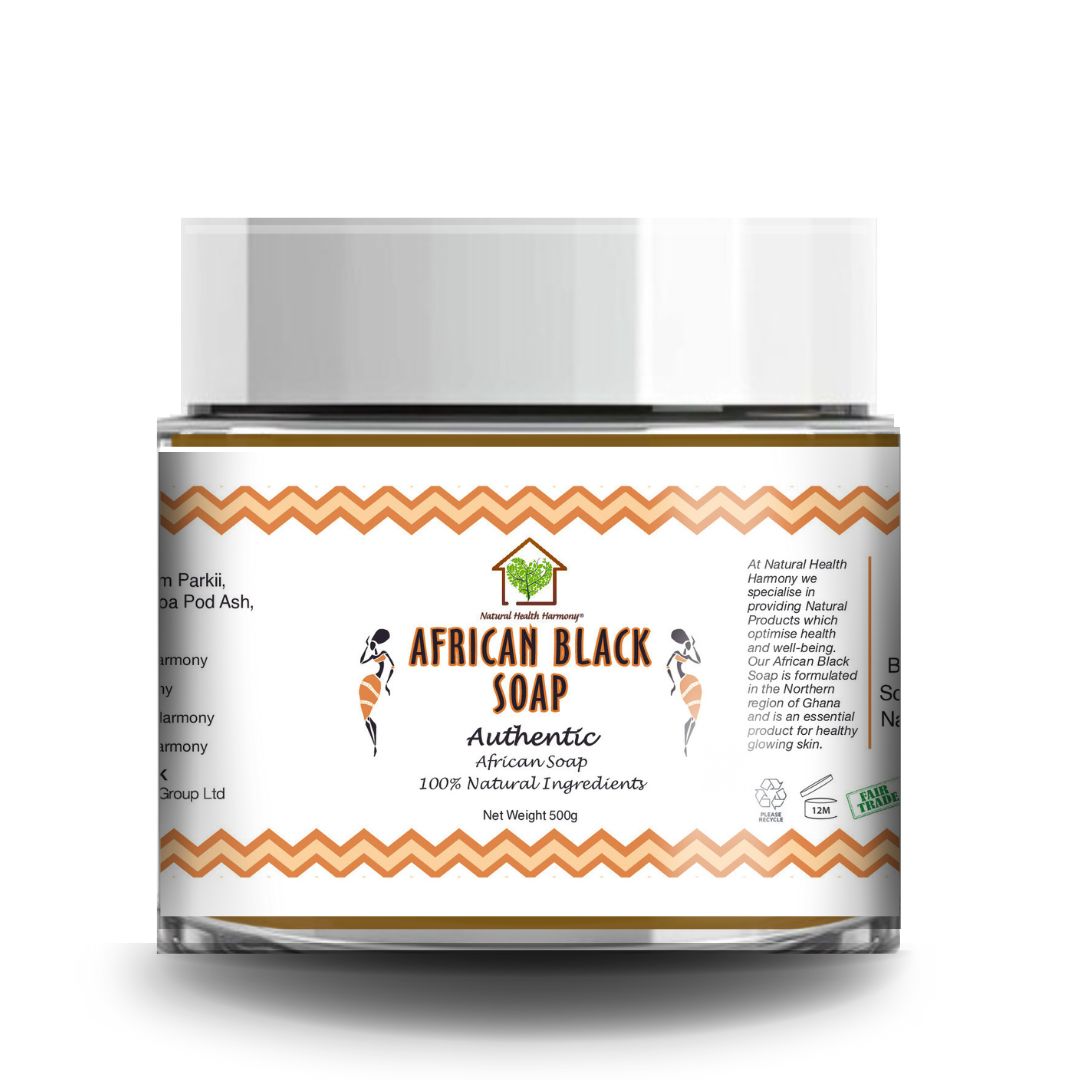 Natural Health Harmony African Black Soap Tub - Original 500g