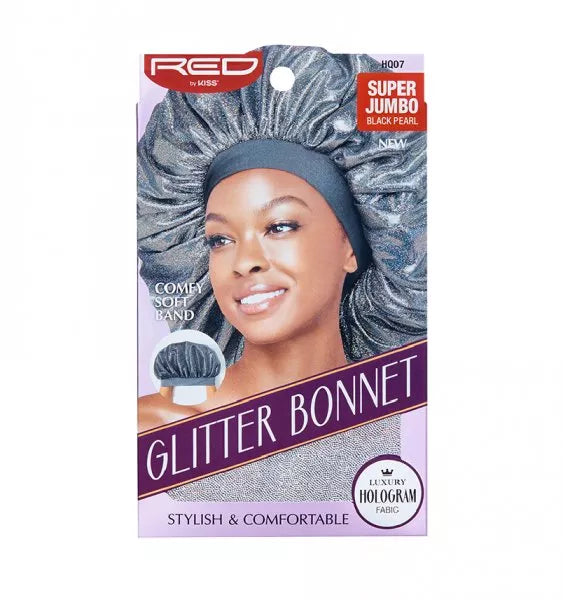 Red by Kiss Glitter Bonnet Super Jumbo Black Pearl HQ07