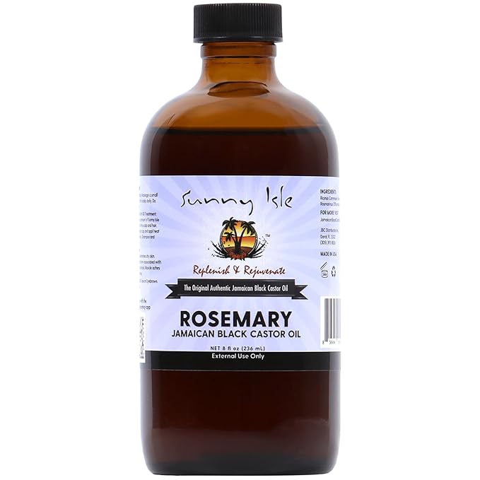 Sunny Isle Jamaican Rosemary 8oz Black Castor Oil