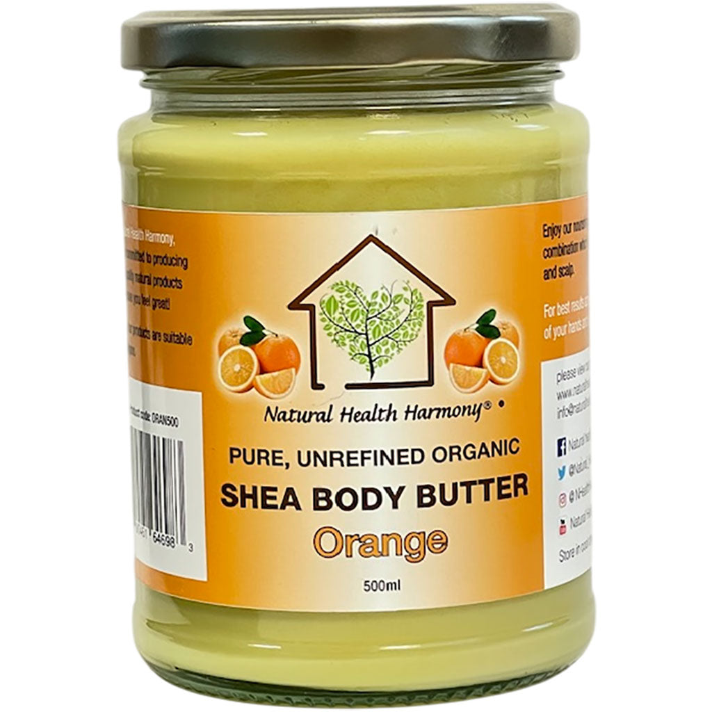 Natural Health Harmony Shea Body Butter Orange 500ml