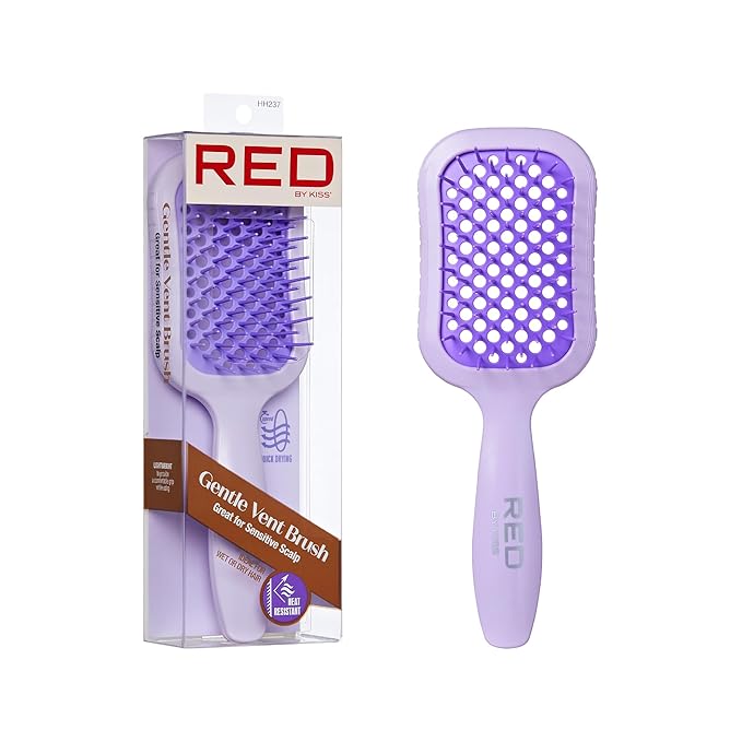 Red by Kiss Gentle Vent Brush Purple HH237