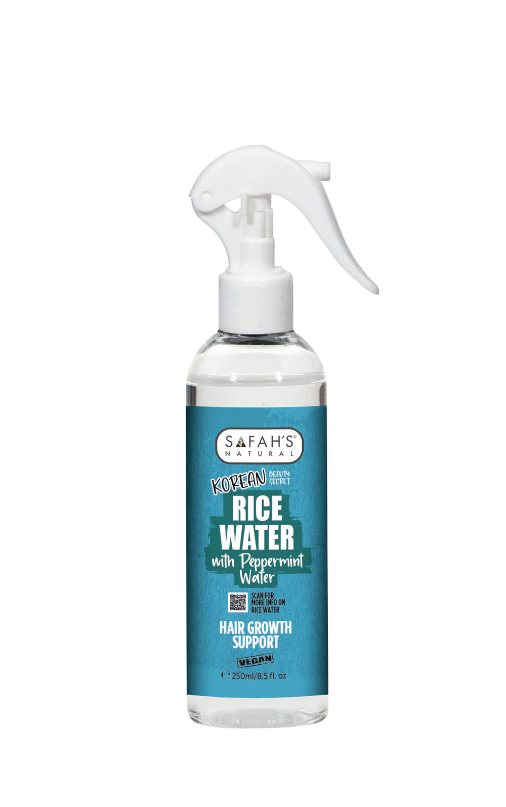 Safahs Natural Rice Water with Peppermint 250ml