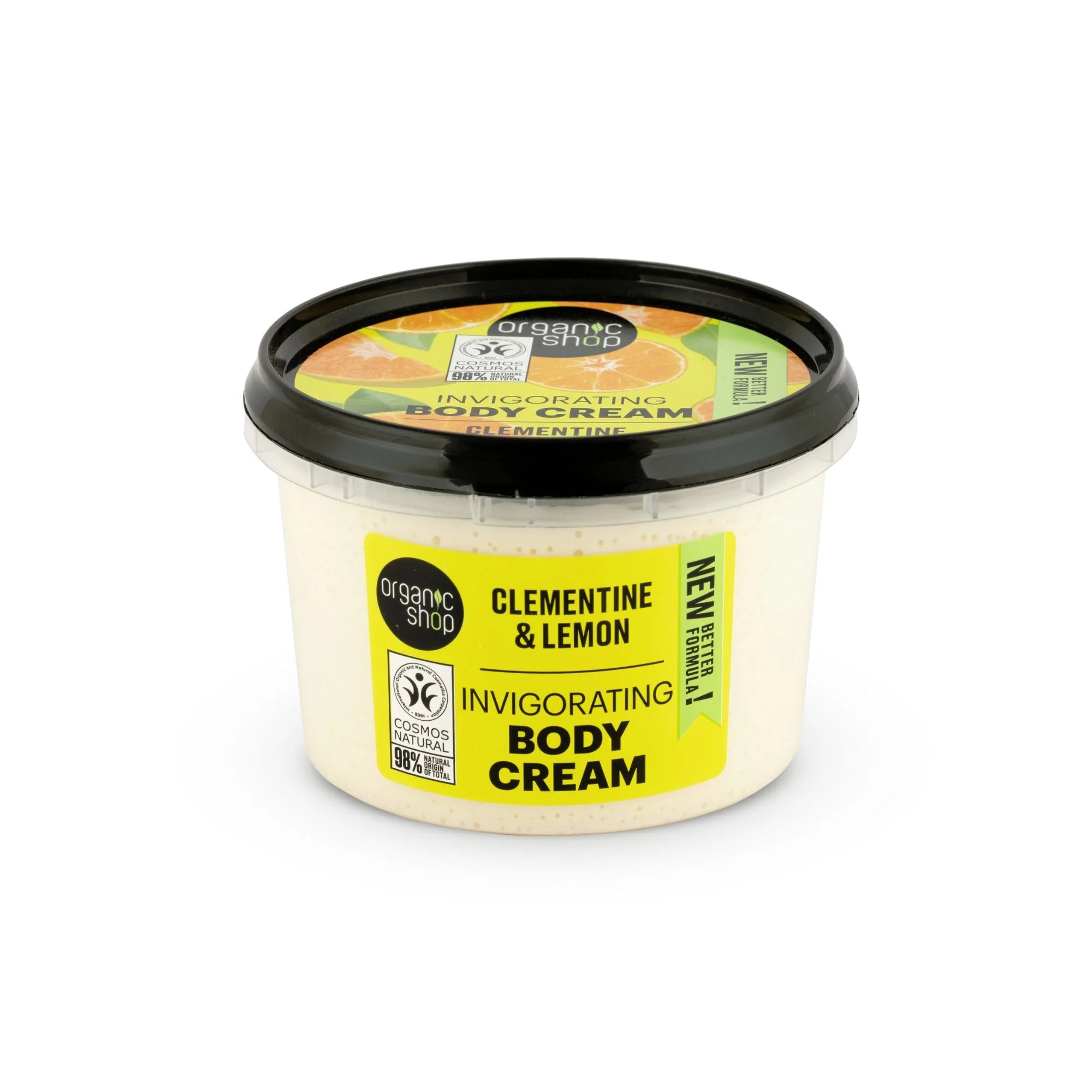 Organic Shop Clementine and Lemon Invigorating Body Cream 250ml