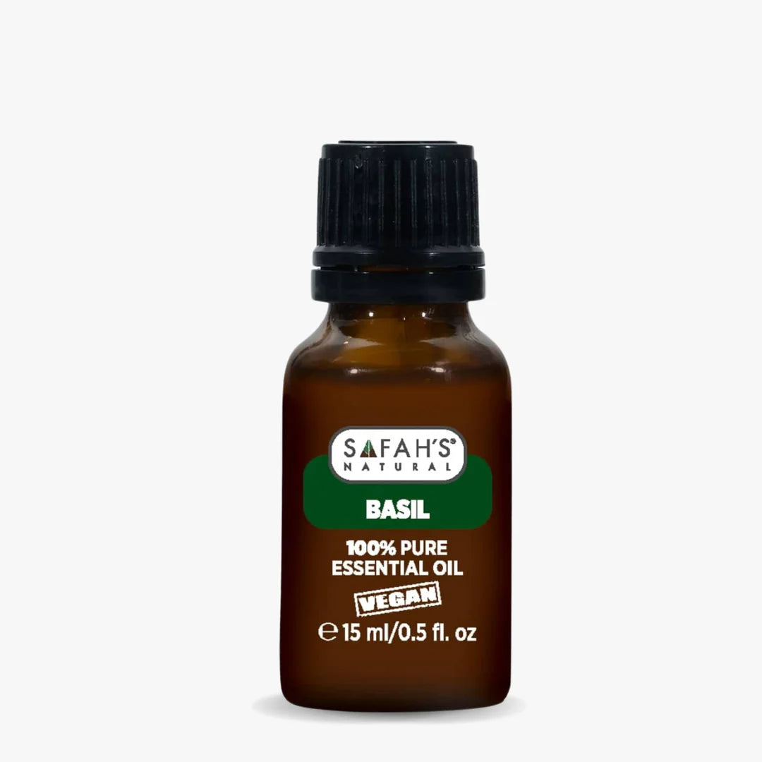 Safahs Natural Basil Essential Oil 15ml