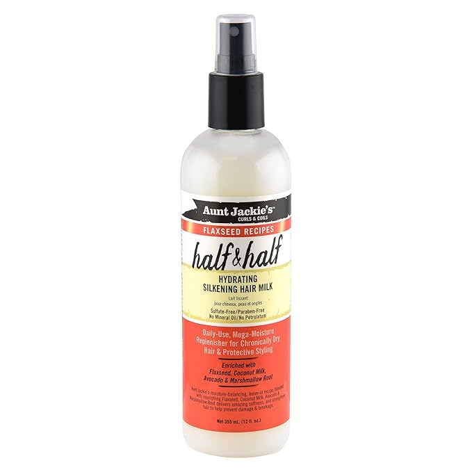 Aunt Jackies Half and Half Silkening Hair Milk 12oz