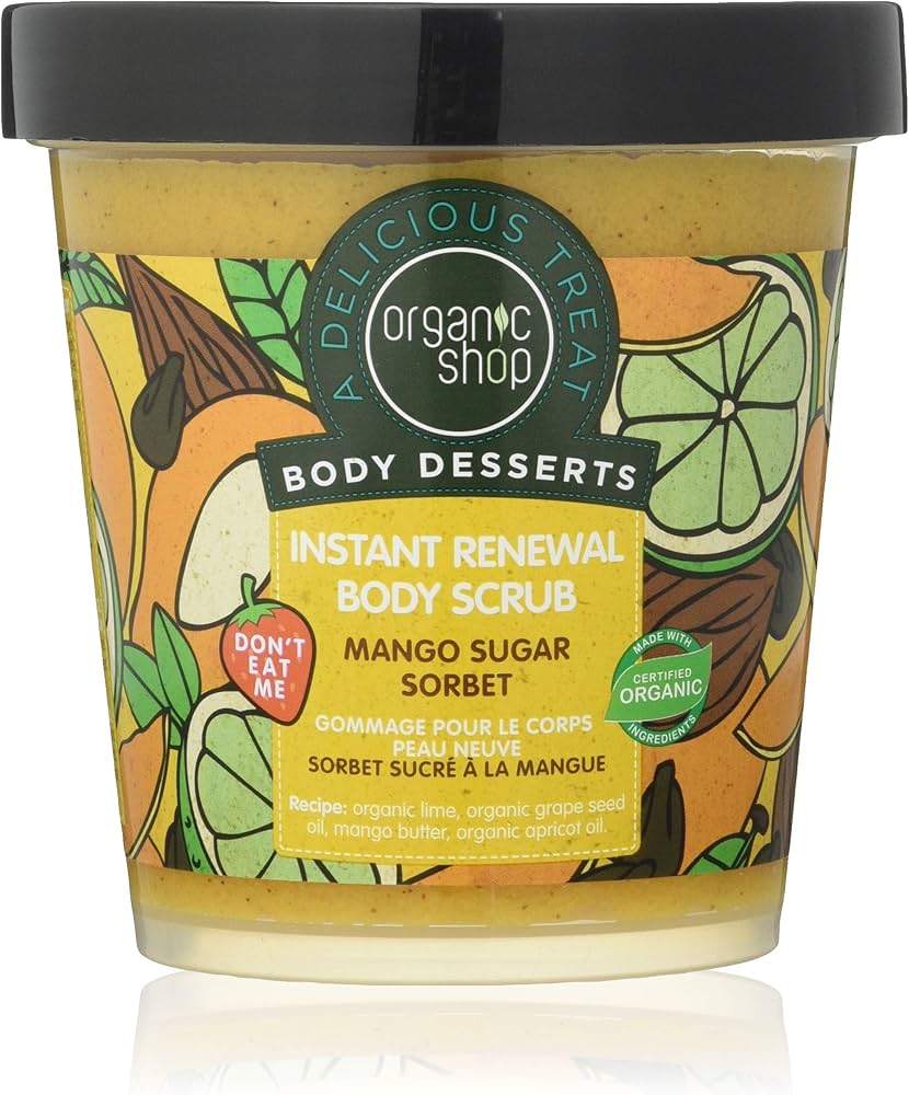 Organic Shop Mango Sugar Sorbet Renewal Body Scrub 450ml