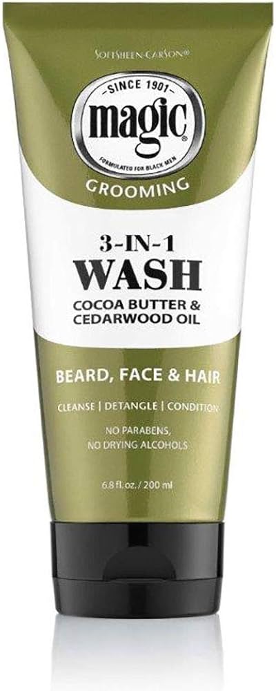 Magic 3 in 1 Wash for Beard Face and Hair 6.8oz