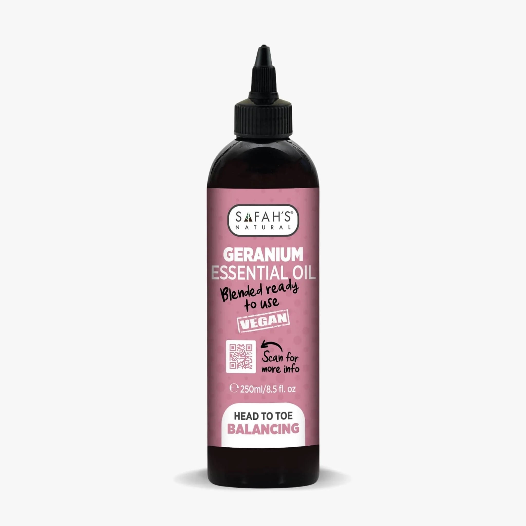 Safahs Natural Blended Geranium Oil 250ml