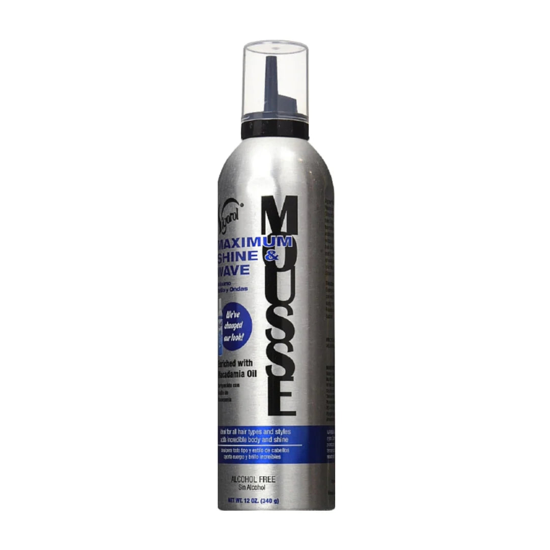 Vigorol Maximum Shine and Wave Mousse 12oz