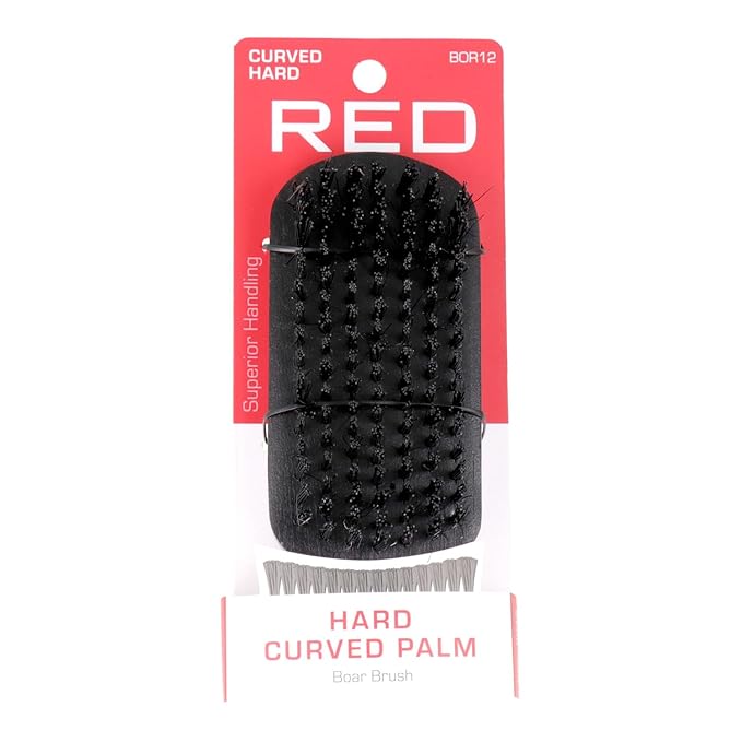 Red by Kiss Hard Curved Palm Brush BOR12