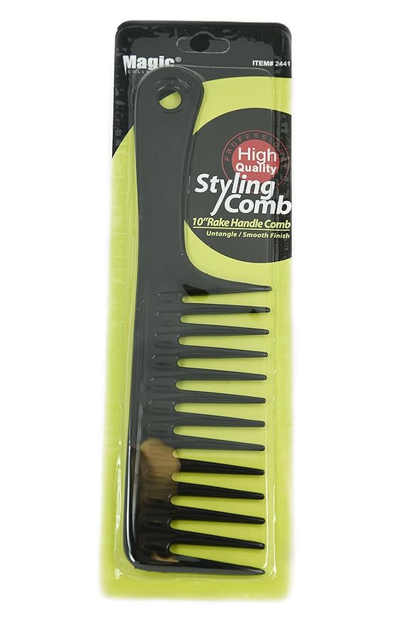 Stella Collection 10 Inch Rake Handle Comb - 2441