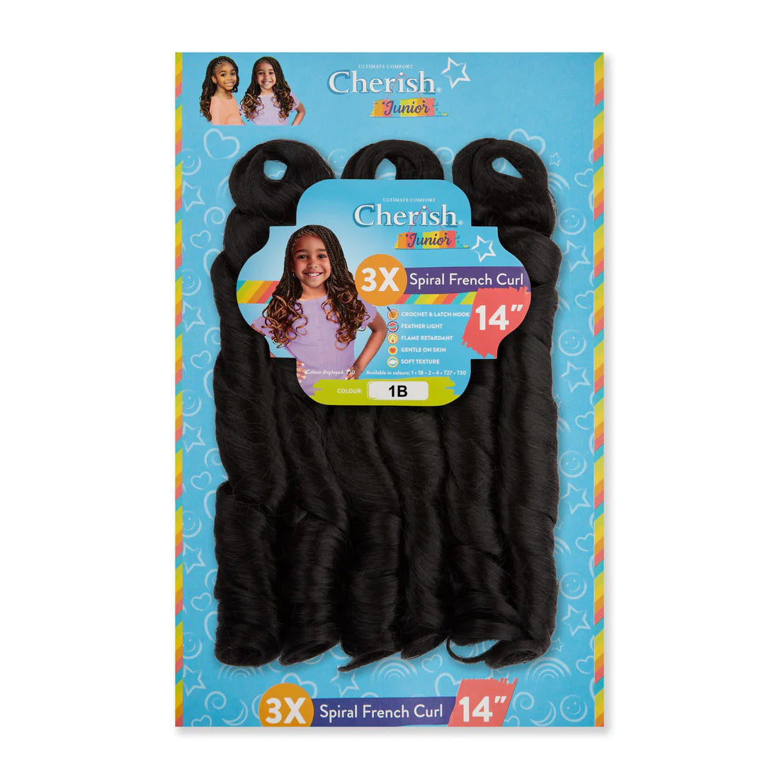 Cherish Junior Kids Spiral French Curl 3 x 14in