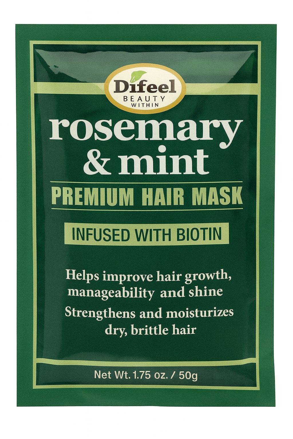 Difeel Premium Hair Mask Sachet Rosemary Mint 50g