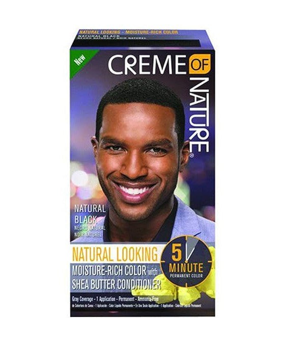 Creme of Nature Mens 5min Colour Natural Black