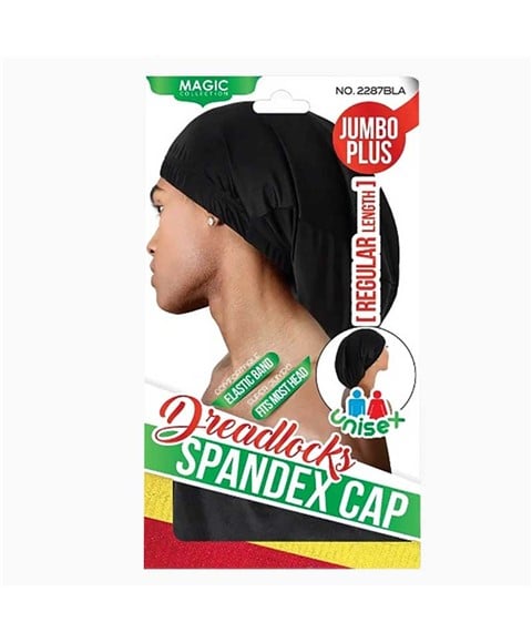 Magic Collection Dreadlocks Spandex Cap Jumbo Plus Regular - 2287BLA