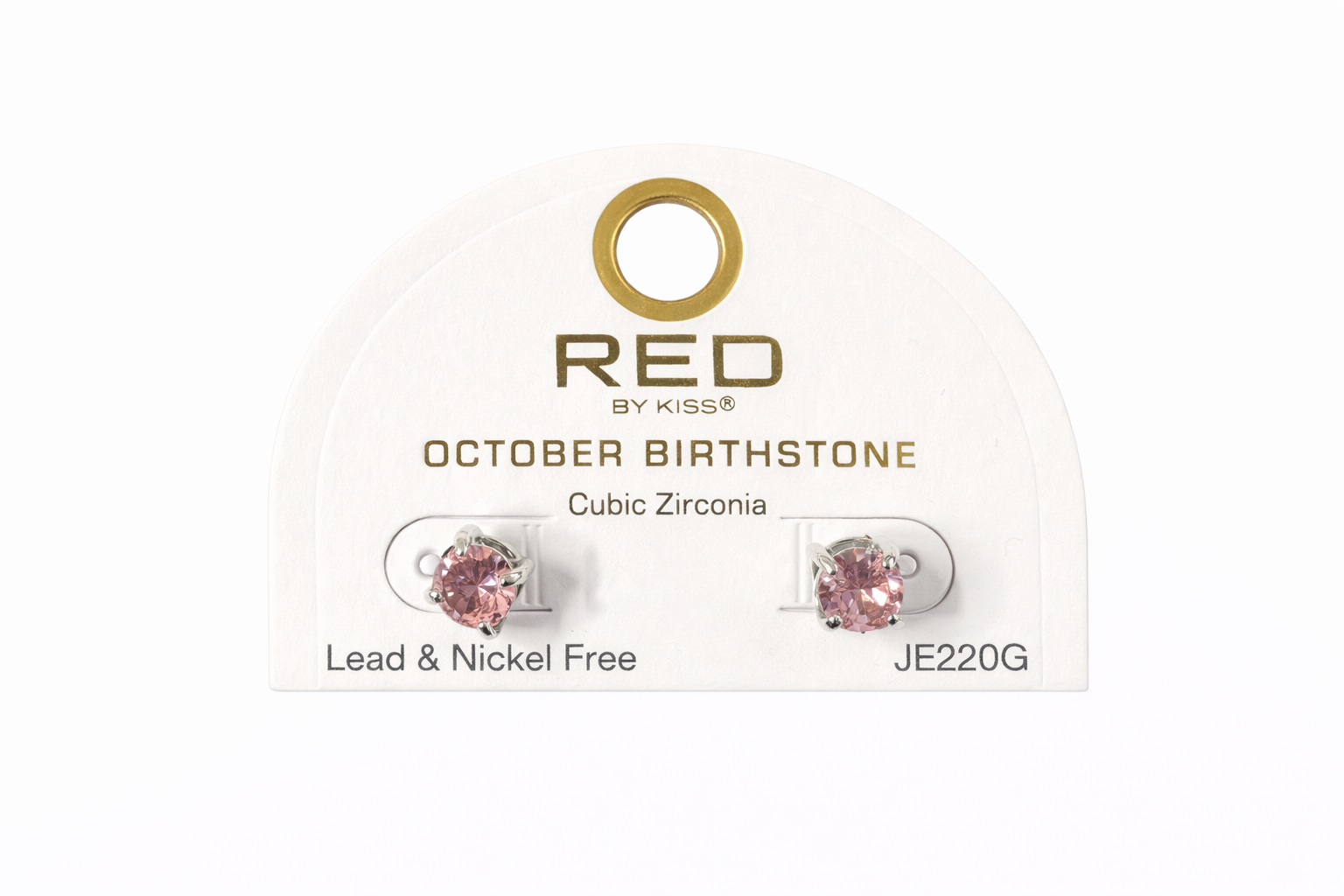 Red by Kiss Cubic Zirconia Birthstone Earrings October JE220G