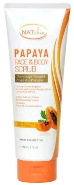 Natskin Papaya Face and Body Scrub 200ml