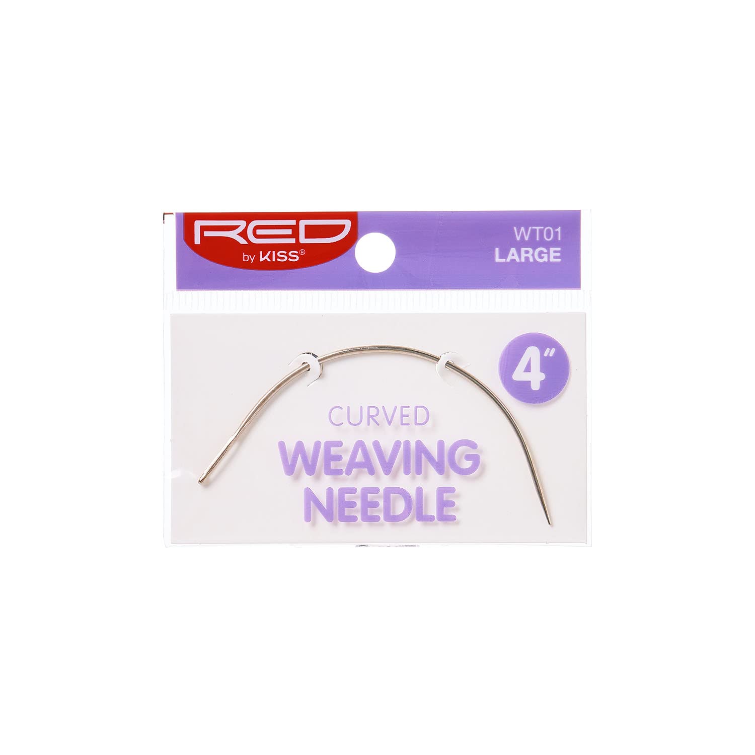 Red by Kiss Curved Weaving Needle Large 4'' WT01