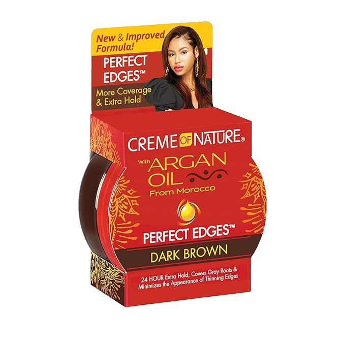 Creme of Nature Argan Oil Perfect Edges Dark Brown 2.25oz