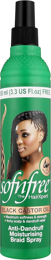 Sof n Free Black Castor Oil Anti Dandruff Braid Oil 100ml