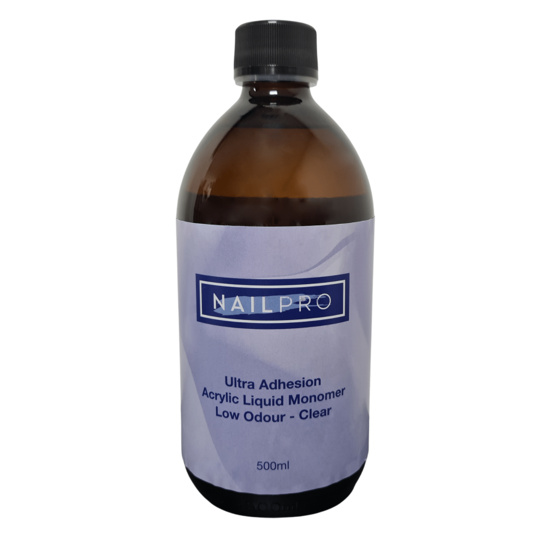 Nail Pro Ultra Adhesion Acrylic Liquid Monomer - Clear 500ml