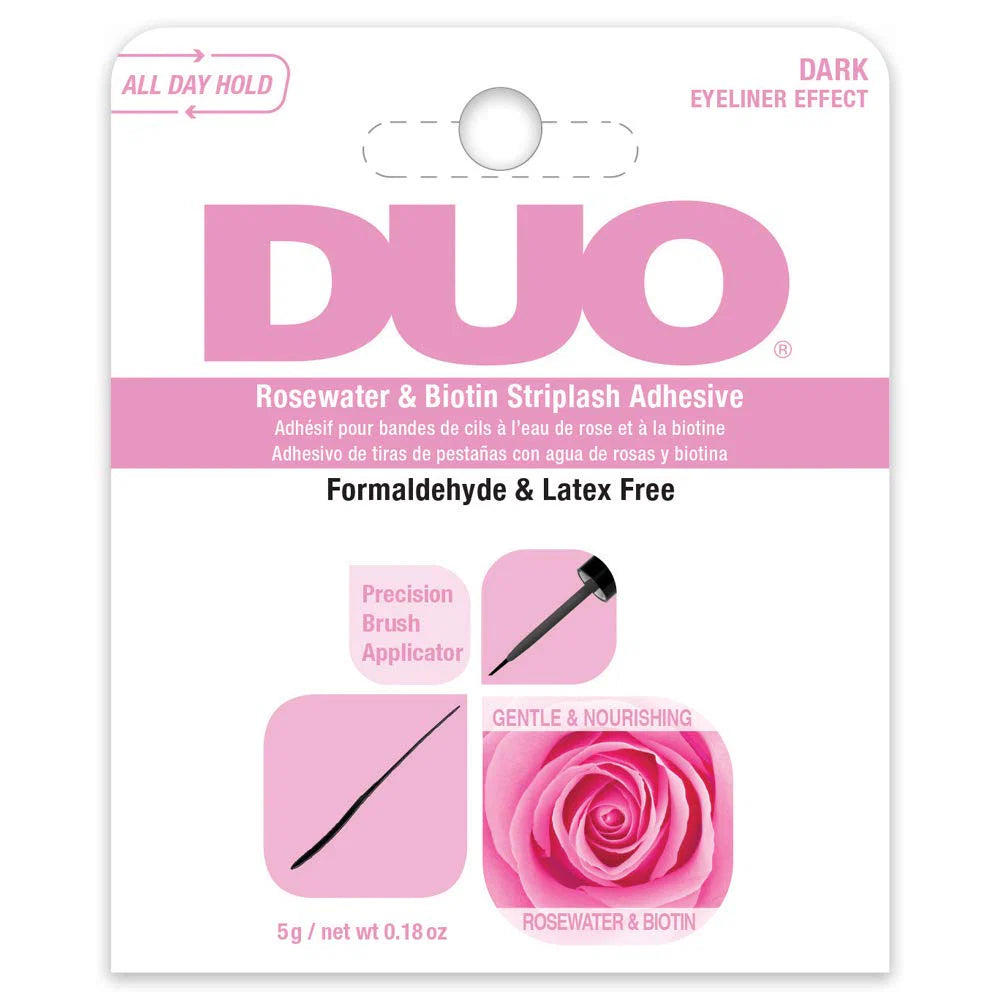 Duo Rosewater Biotin Striplash Adhesive - Dark 5g