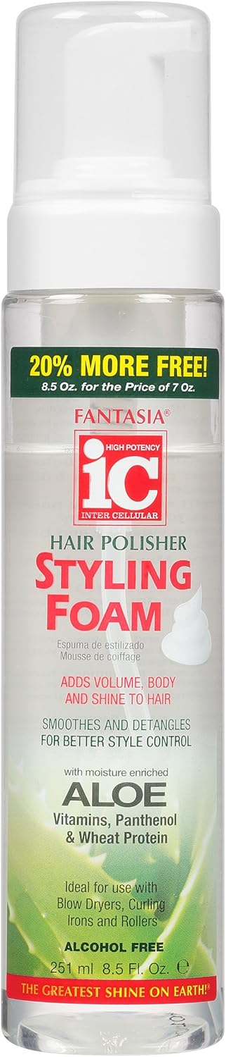 Fantasia IC Aloe Hair Polisher Styling Foam 8.5oz
