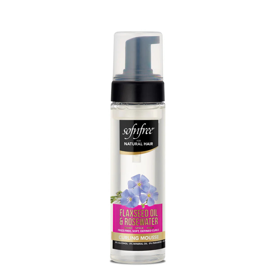 Sof n Free Flaxseed and Rose Water Curling Mousse 200ml