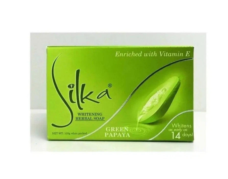 Silka Green Papaya Whitening Herbal Soap 135g