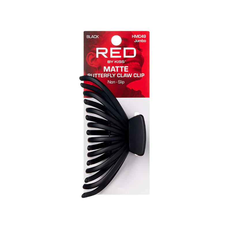 Red by Kiss Butterfly Claw Clip Jumbo Matte Black HMC49