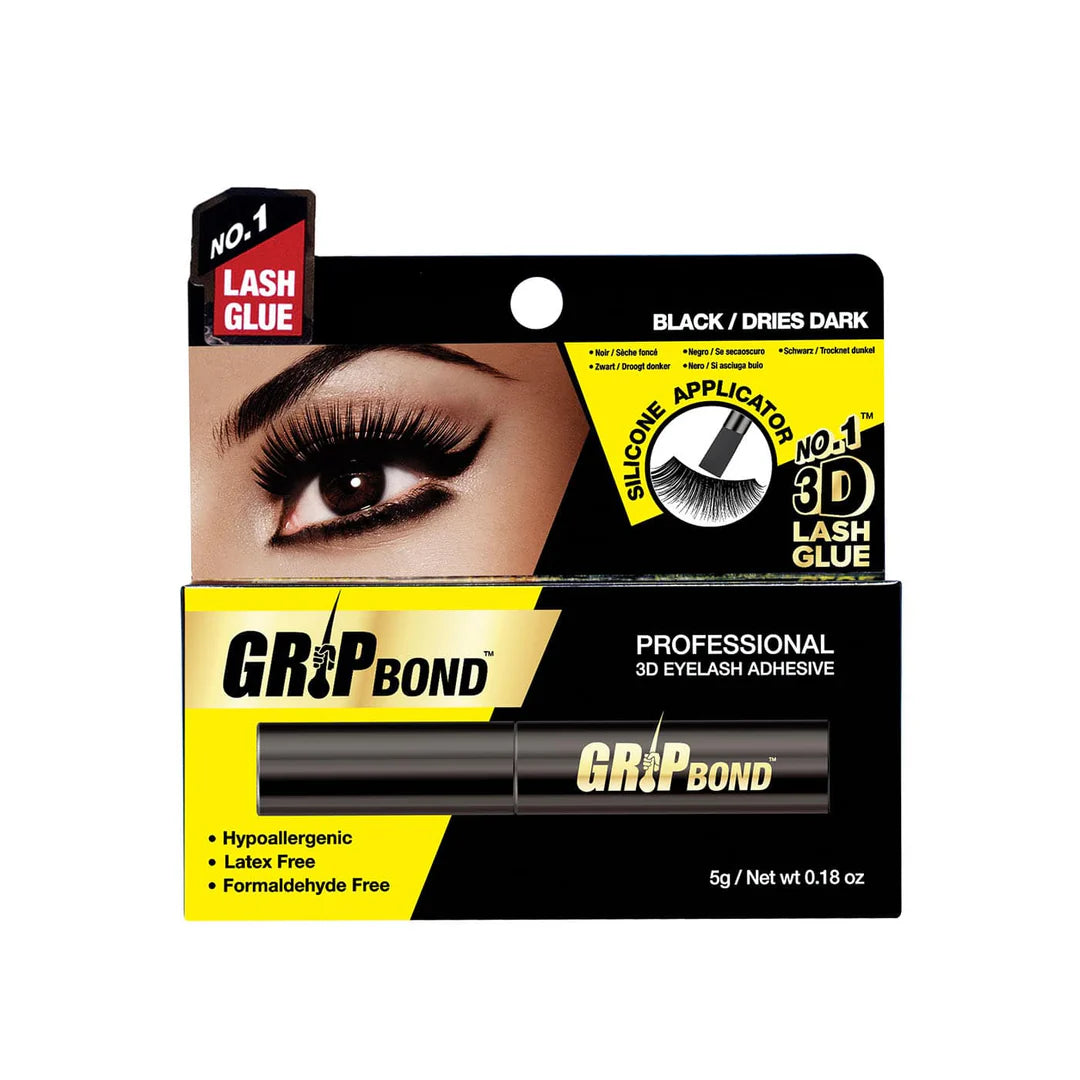EBIN Grip Bond Eyelash Glue - Black Bottle Silicone 5g