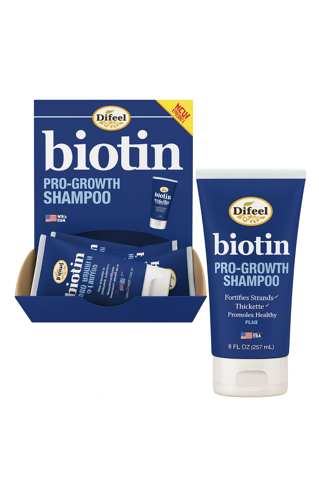 Difeel Biotin Pro Growth Shampoo 2.5oz