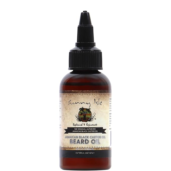 Sunny Isle Jamaican Black Castor Oil Beard Oil 2oz