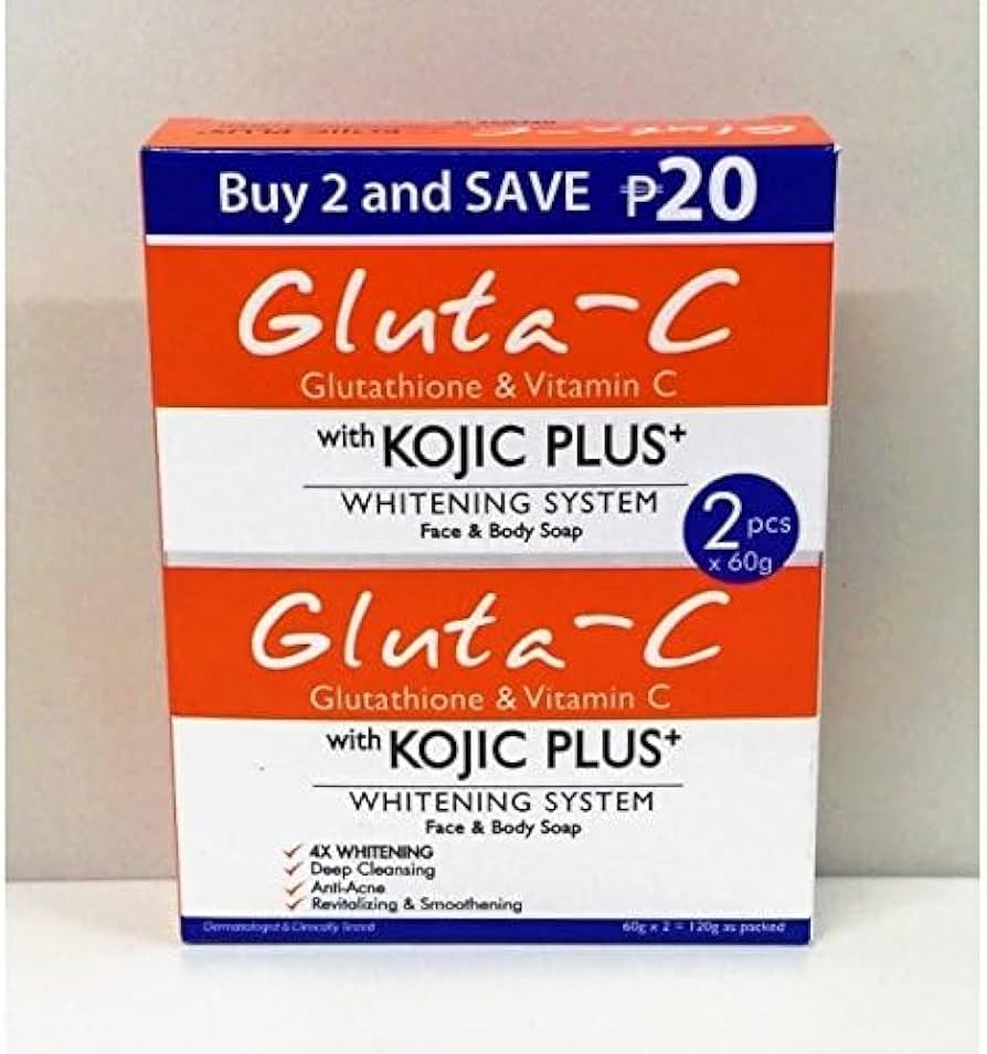 Gluta C Kojic Plus Whitening Soap 60g x 2