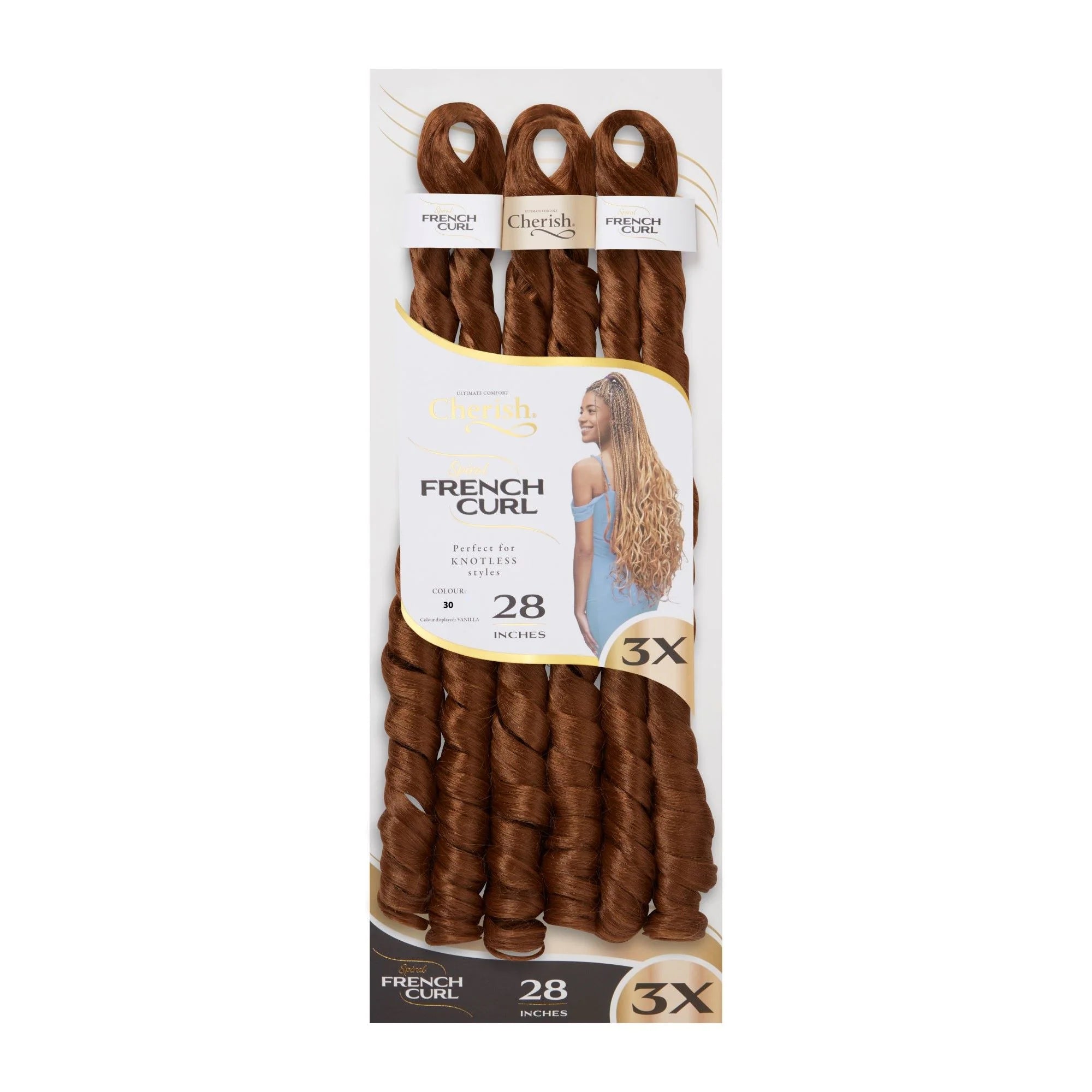 Cherish 3X Spiral French Curl Bulk 22in