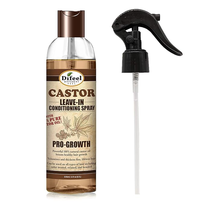 Difeel Castor Leave in Conditioning Spray 6oz