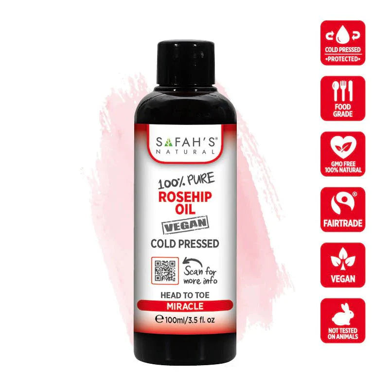 Safahs Natural Pure Rosehip Oil 100ml
