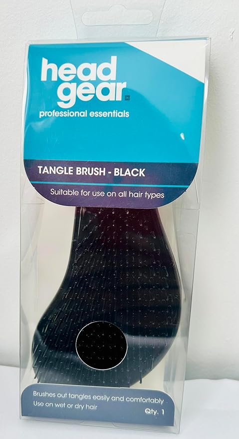 Head Gear Tangle Brush Black