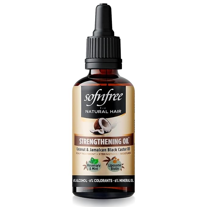 Sof n Free Natural Coconut and Jamaican Black Castor Oil Strengthening Oil 50ml