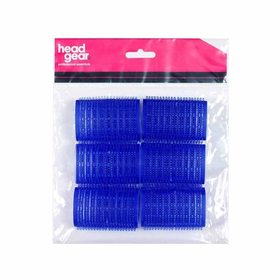 Head Gear Velco Rollers Dark Blue 78mm