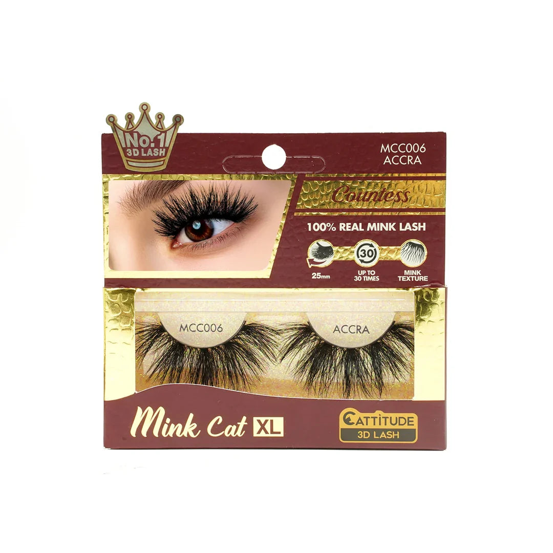 EBIN Cattitude Eyelashes - Mink Cat XL Accra 006