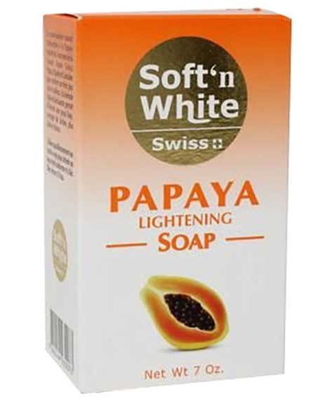 Soft and White Swiss Papaya Lightening Soap 7oz