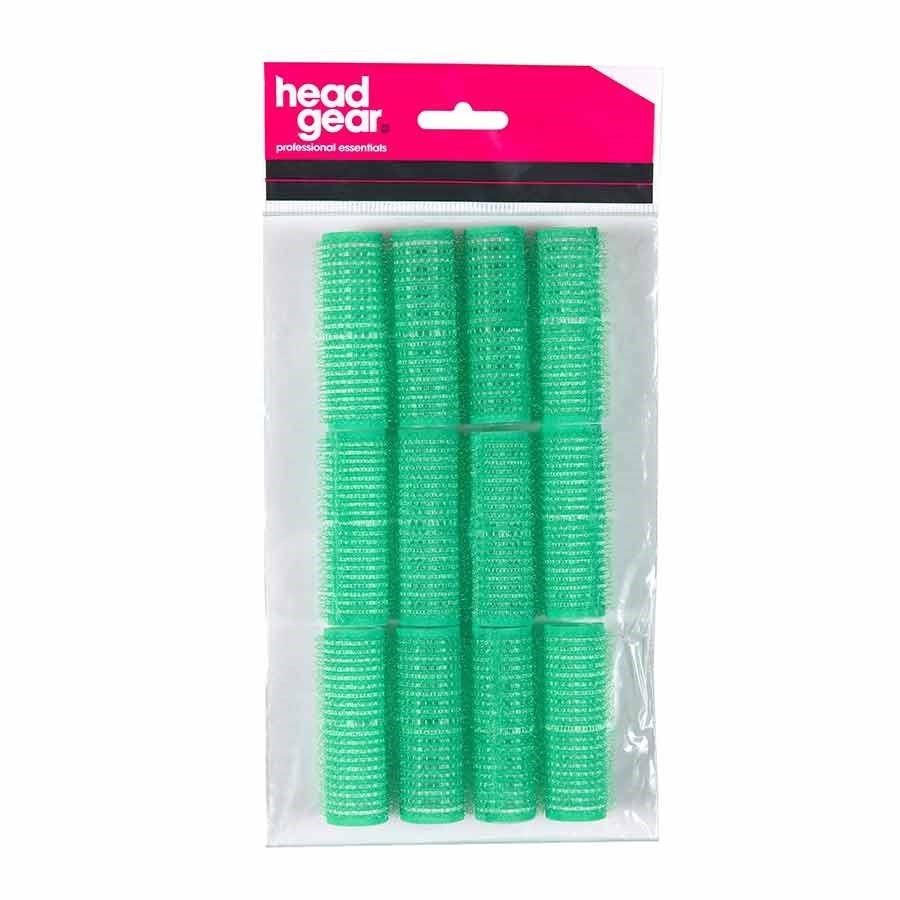 Head Gear Velco Rollers Green 21mm
